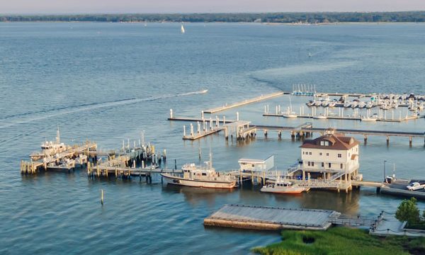 Charleston Harbor Pilots station and dock on Charleston Harbor
